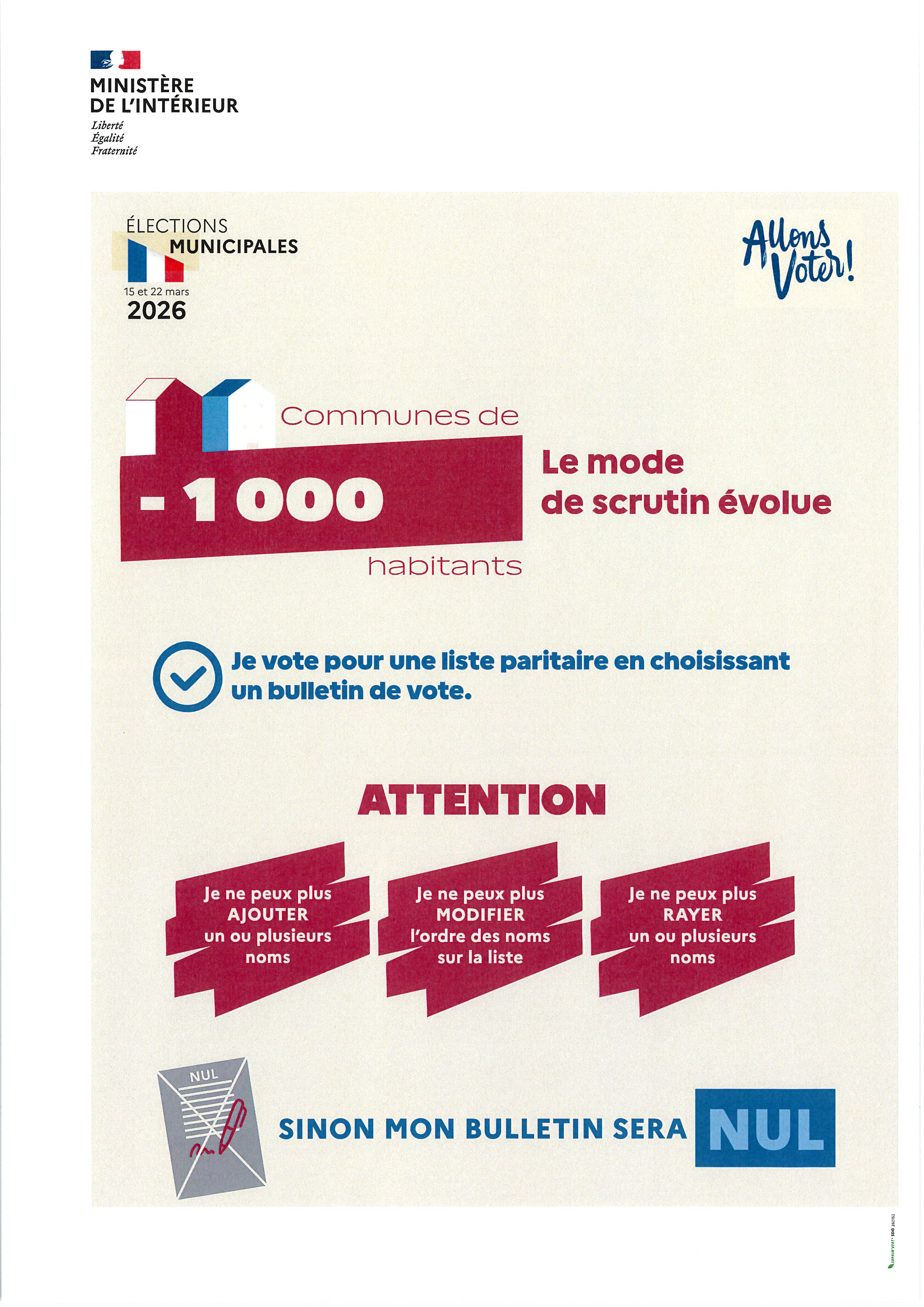 Nouveau mode de Scrutin